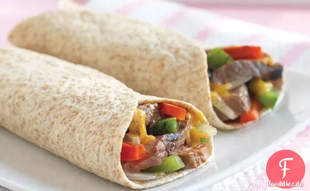 BBQ Gegrillte Steak Wraps