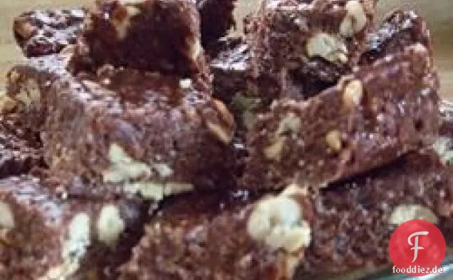 Schokolade Erdnussbutter kaut