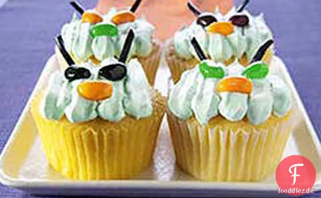 Grüne Monster-Cupcakes
