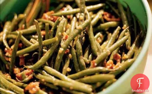 Grüner Bohnensalat mit Speck