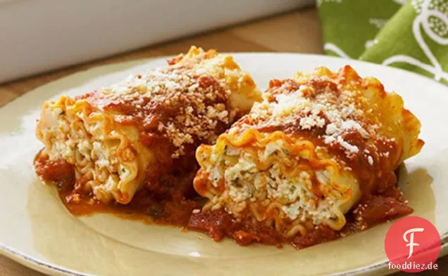 Käse-Liebhaber Pasta Roll Ups