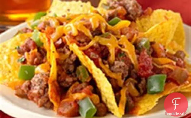 Würziges Rindfleisch Nacho Backen