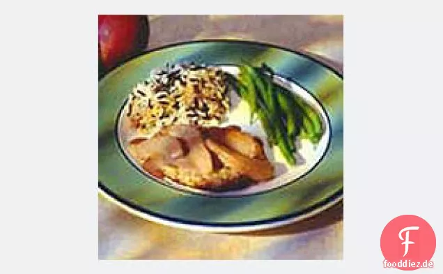 Schweinekoteletts in Birnen-Dijon-Sauce