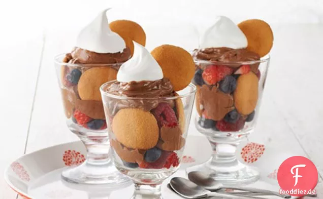 Schokoladen-Beeren-Parfaits