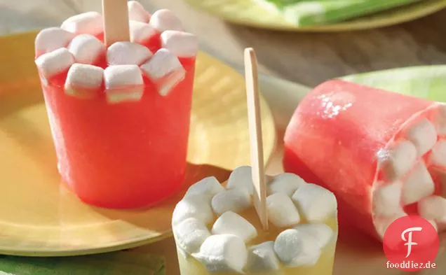 Fruchtiger Marshmallow Pops