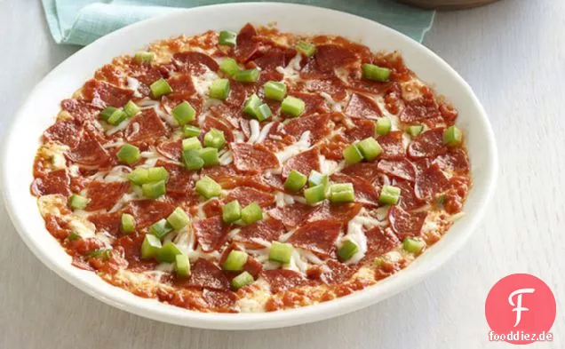Geschichtete Pizza Dip