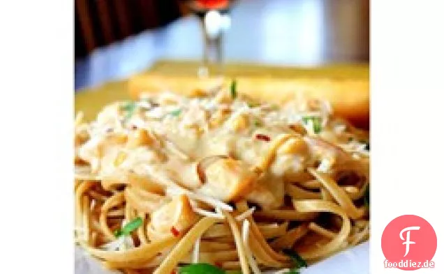 Cremige Linguine mit Muschelsauce