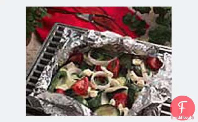 Gemischter Gemüsegrill mit Feta