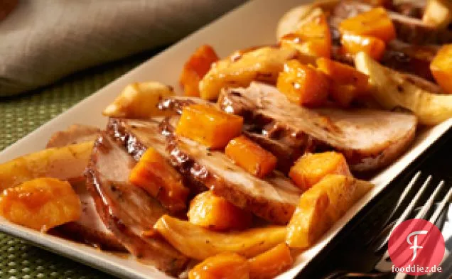 Make-Ahead gewürztes Schweinefleisch & Apfelbraten
