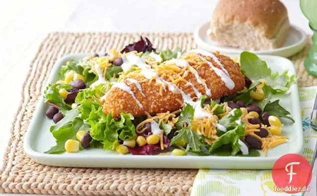 Knuspriger Hühnchen Mexicali Salat