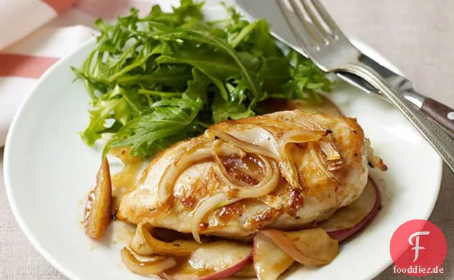 Ahorn-gebackener Apfel Huhn