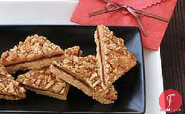 Schokolade-Karamell-Nuss-Riegel