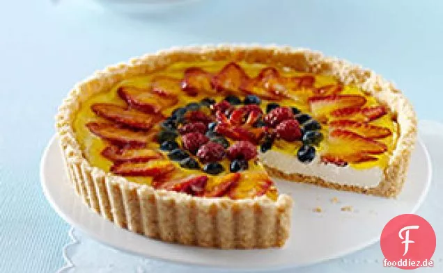 Dreifach-Beeren-Käsekuchen-Torte