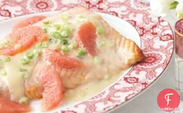 Lachs mit frischer Grapefruitsauce