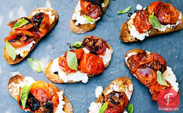 Karamellisierte Tomaten-Bruschetta