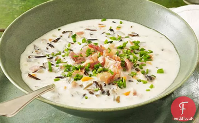 Cremige Wildreissuppe