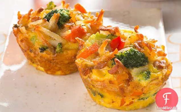 Cheesy Egg und Veggie Cups