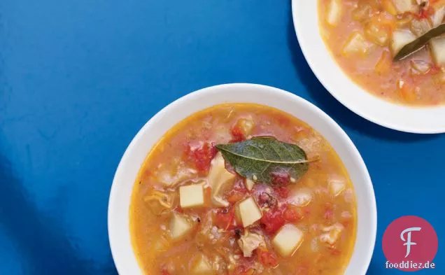 Tomaten-Muschelsuppe