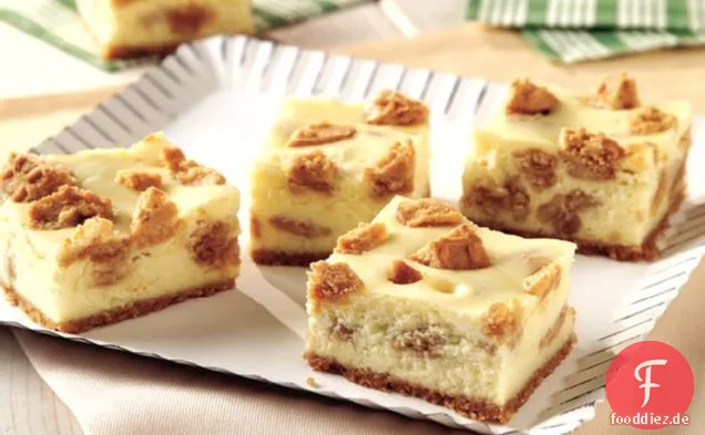 Erdnuss Butter Cookie Käsekuchen Bars