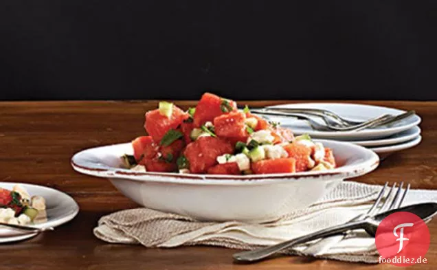 Wassermelone Obstsalat