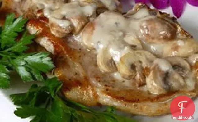 Pilz Schweinekoteletts