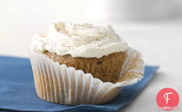 Karotten-Ingwer-Cupcakes mit Gewürztem Frischkäse
