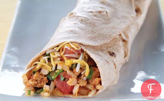 Cheesy Türkei & Reis Burrito