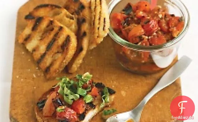 Gegrillter Tomaten-Bruschetta