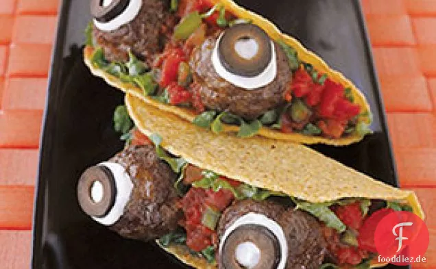 Gruselige Augapfel-Tacos