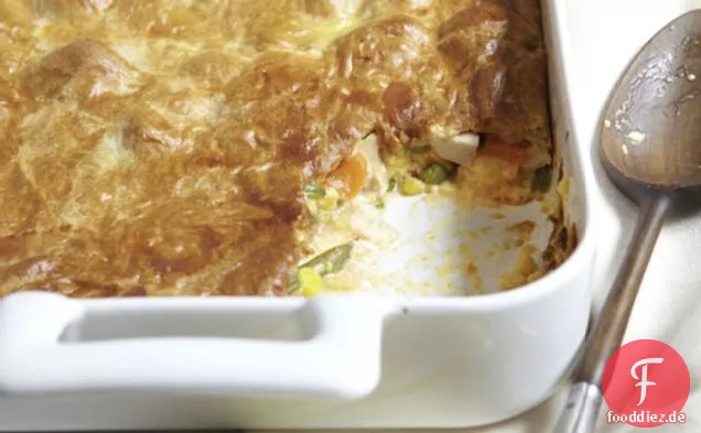 GESUNDES LEBEN Cheesy Chicken Pot Pie zu