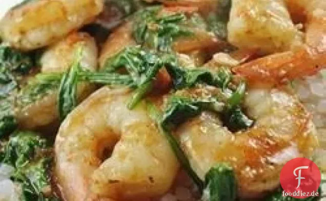 Meine Spezielle Garnelen Scampi Florentine