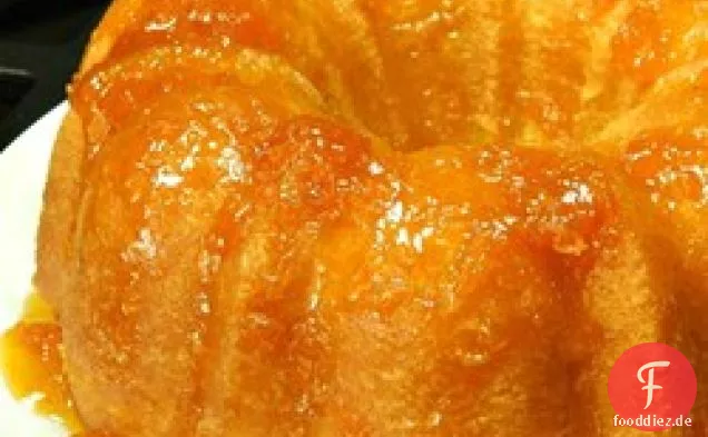 Aprikosenschnaps und Pfirsichschnaps Pfund Kuchen