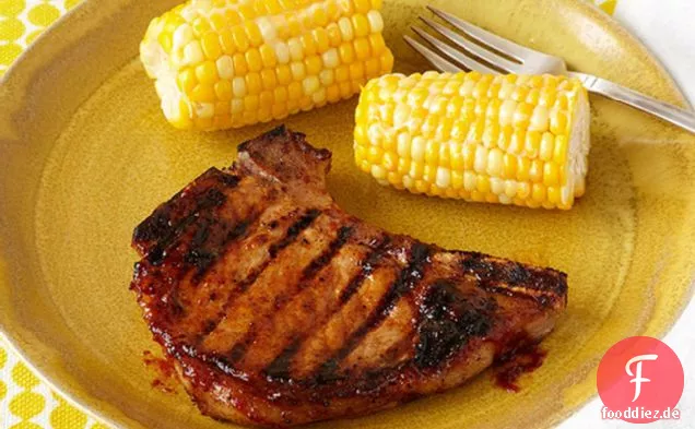 Klassische BBQ Schweinekoteletts
