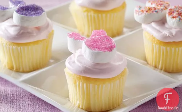 Flauschige Häschen Cupcakes