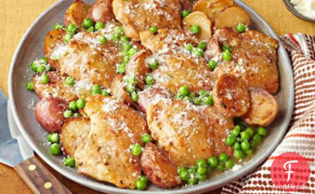 Toskanische Knoblauch-Hühnchen-Pfanne