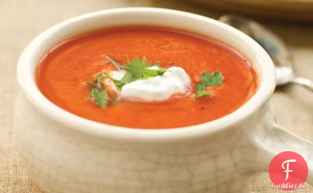 Verkleidete Tomatensuppe