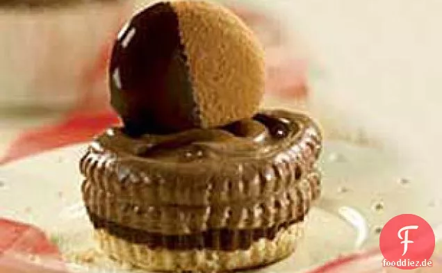 Doppel-Schokolade Pudding Tassen