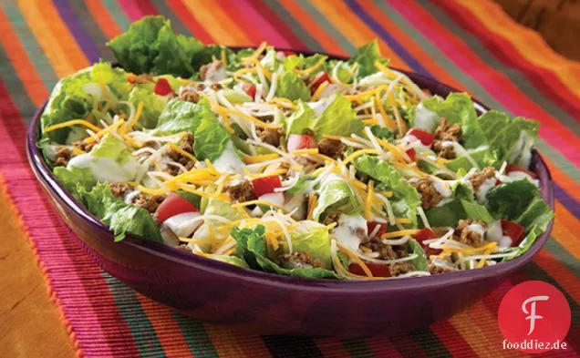Sechs-Schicht Taco-Salat