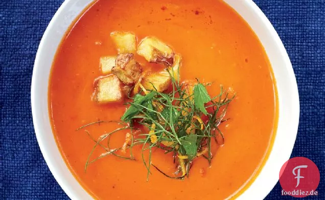 Klobige Tomatensuppe