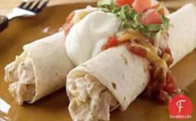 Huhn und saure Sahne Enchiladas