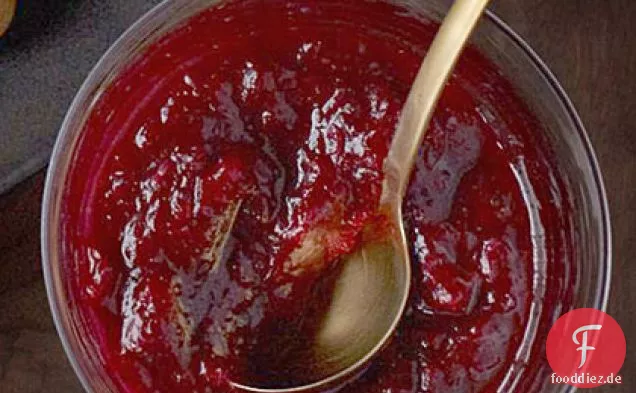Cranberry, Ingwer und Orangenchutney