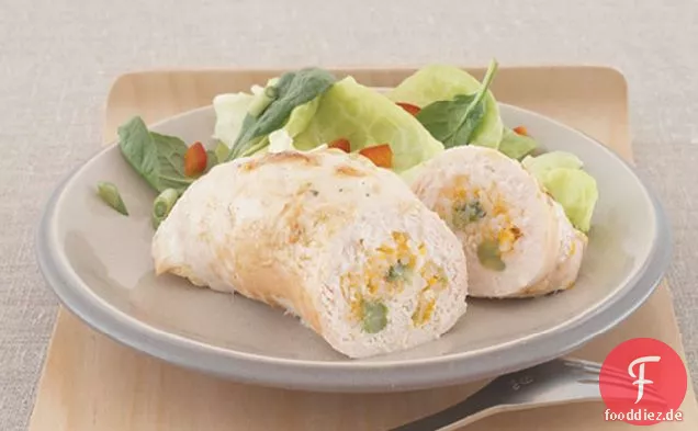Cheesy Reis-Gefüllte Hähnchenbrust