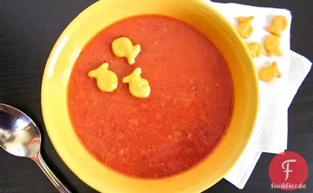 Super schnelle Tomatensuppe