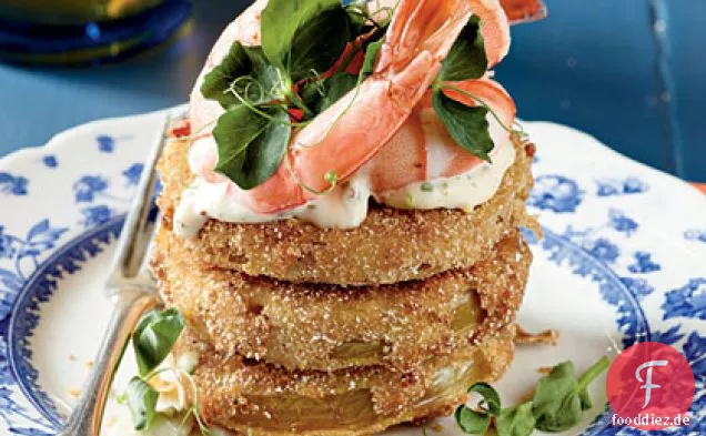 Gebratene Grüne Tomaten mit Garnelen-Rémoulade