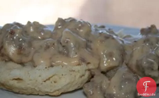 Schweinefleisch Wurst Soße