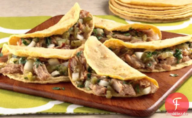 Gezogen-Schweinefleisch Weiche Tacos