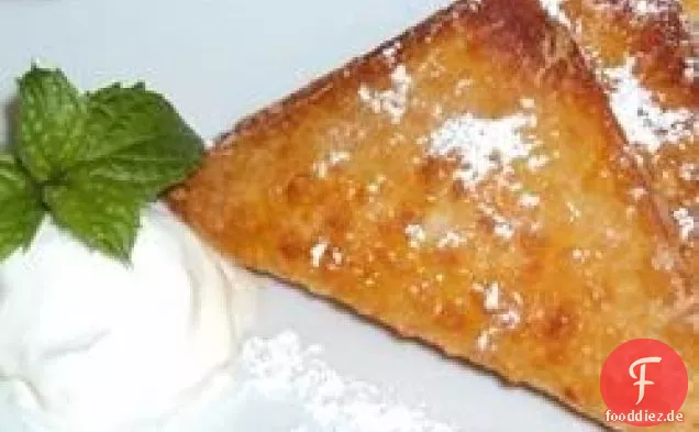 Schnell und einfach Peach Pie Eierbrötchen mit Himbeersauce