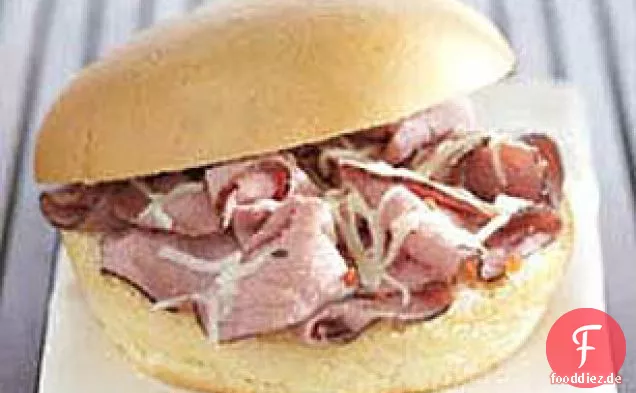 Schnelle Und Leckere Heiße Beef Sandwiches
