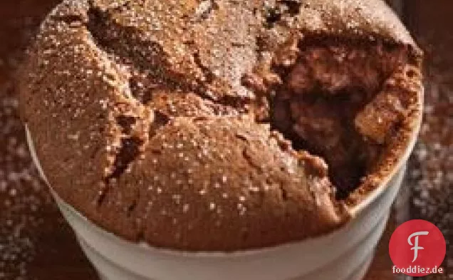 Dunkle Schokolade Souffles
