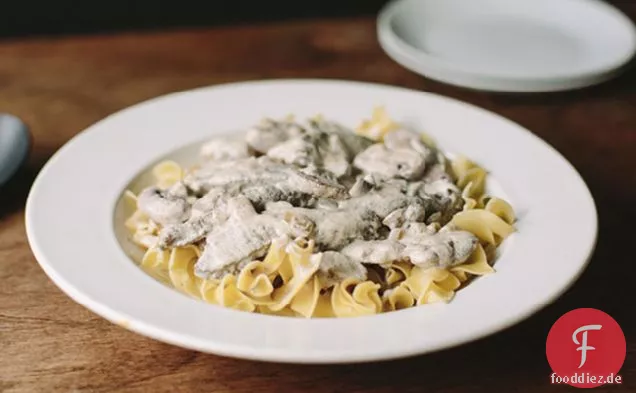 Klassisches Rindfleisch Stroganoff